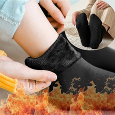 다즐링하우스 여성 수족냉증 겨울 보온 발열 융털 기모 슈퍼 보온 양말 5종 세트