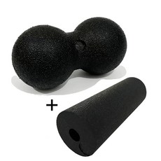 미니 요가 롤러 마사지 볼 땅콩 더블 라크로스 뾰족 쇠징 스파이, 8.2in1 black, 한개옵션1, 1개