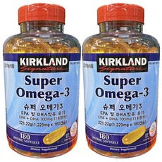 커클랜드 슈퍼 오메가3 180캡슐 x 2통 코스트코, 180캡슐 × 2개