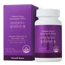 비타민하우스 멀티비타민 웰 75g, 1개, 60정, 60정