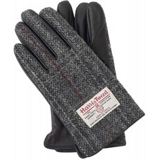 【해리스 트위드] HARRIS TWEED 남성 스마트 폰 대응 장갑 가죽 AY-15AWGL-002 (그레이)