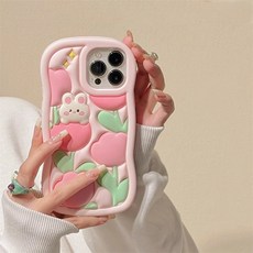 귀여운아이폰케이스 셀고 3D 튤립토끼 아이폰 귀여운케이스