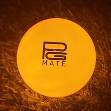 파크골프메이트 야광 LED 오렌지컬러 세겹구조(3피스) 파크골프공, 옐로우,