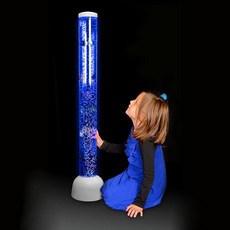 OLIC 물 기둥 LED 램프 버블 댄스 홈 오피스 샵 장식 조명, 블랙 LED램프( 6마리 물고기)