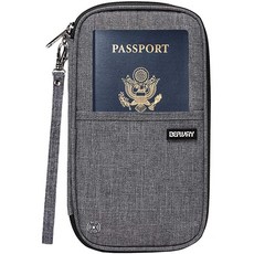 defway ID 창으로 여행 주최자 가방 가족 여권 홀더 차단 Defway 여권 지갑 RFID