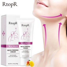 넥크림리프팅 RtopR Mango Neck Firming Rejuvenation Cream Anti-wrinkle Whitening Moisturizing Serum Mild P, 40g, 1개