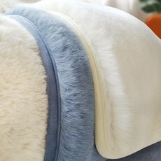 양털쇼파패드 6인용 4인용 극세사쇼파커버 깔개 카우치형 등받이 9색 모조양털 두꺼운