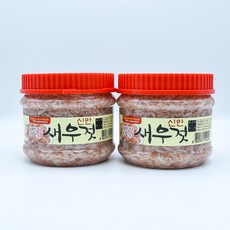 씨엔본스 신안 새우젓 국산 천일염, 2개, 1kg