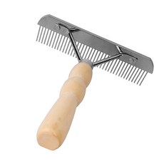 애완 동물 빗 초대형 레이크 빗 손질 브러쉬 Deshedding 도구 대형 개를위한 뷰티 빗 골든 리트리버 허스키 독일 셰퍼드, 1개
