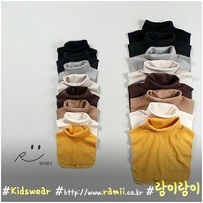 람이람이 [8컬러]맘커플룩 페이크 폴라 여아 남아 아동 초등 키즈 주니어 어린이 데일리 추천 폴라티