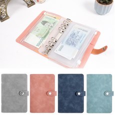 파스텔 6공 가죽 다이어리 커버 세트 다꾸 데일리 육공 만년 꾸미기 노트 라인 만년형 R79117P(핑크 1세트 상품 이미지