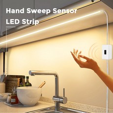 LED 붙이는 핸드센서 줄조명 5V 저전력 USB라인조명 셀프 DIY, 백색5m