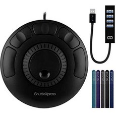 해외1435293 Contour ShuttleXpress NLE Multimedia Controller with 5 Programmable Buttons - 맥 and 윈, One Color_One Size, One Color, 상세 설명 참조0