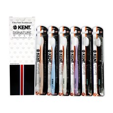 켄트 시그니처골드 초극세모칫솔, 6개입, 1세트