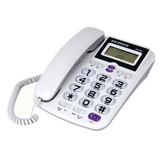 (한성커머스)대명 발신자표시 CID 유선 전화기 DM-980 일반 집/사무용/업소용 흰색, 상세페이지 참조