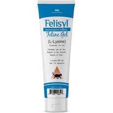 고양이용 Felisyl 연어 맛 젤 면역 보조제 5온스 튜브, 1개
