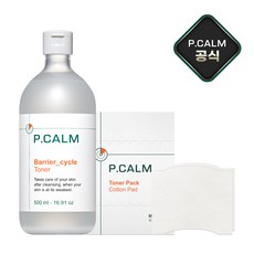 [본사정품] 피캄 베리어 사이클 대용량 토너500ml + 화장솜 80컷, 3세트