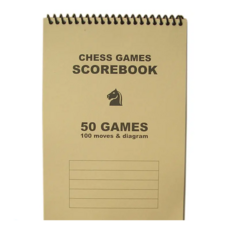 체스 스코어북 Chess Score Book 베이지