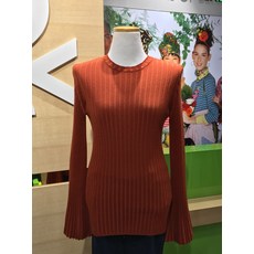 베네통 소매 부컷 포인트 슬림핏 골지 니트 BAKP57761