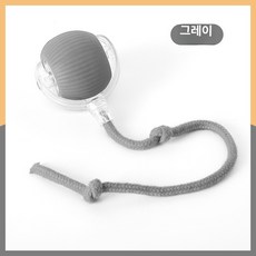 스마트 인터랙티브 캣볼 하루 종일 즐거움 장난감 전자 고양이 오락 내구성 있는 재료 자동, 그레이 볼 그레이 로프
