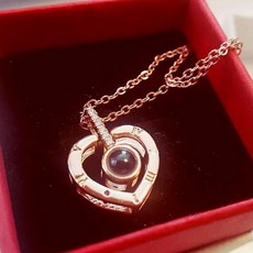 디자인그룹 티에스 하트 목걸이 여자친구 독특한 생일 선물 20대 30대 여성 골드