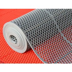 바닥 고무시트 산업용 격자롤 PVC 벌집 롤매트 출입구, 16. 회색 벌집망 1.6x15m