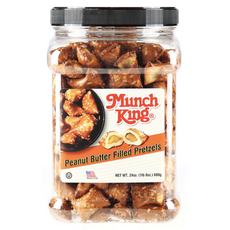 Munch King 직수입 먼치킹 피넛버터프레즐 680g 1통, 1개