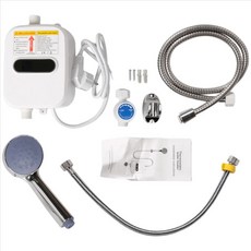 디지털 220V 수도꼭지 온수기 주방 3500 전기 인스턴트 샤워 욕실 디스플레이, 3) WHITE - UK