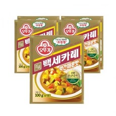 오뚜기 백세 카레 약간매운맛, 100g, 5개