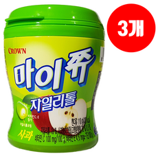 크라운 마이쮸 자일리톨 사과 110g x 3개 무료배송 / 사탕 과자 간식