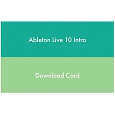 Ableton 멀티 트랙 레코딩 소프트웨어 Green (Live 10 Intro), 단일옵션