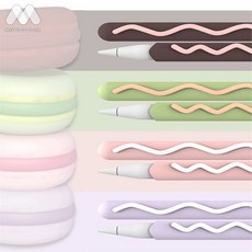 모이닷컴 애플팬슬케이스 애플펜슬케이스 pencil 1세대 2세대 세트 귀여운 캐릭터 터치팬 펜촉 뚜껑 캡 젤리 실리콘 악세사리 휴대폰 케이스