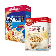 켈로그 콘푸로스트 300g+포스트 고소한 현미후레이크 300g