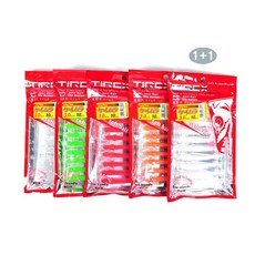 Tsm TIREX 케이무라 갈치웜(10개세트) 1+1, 국산 케이무라 갈치웜3.0인치(10개세트X2 클리어)