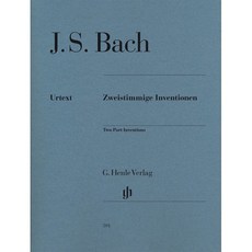 바흐 2성 인벤션FS BWV 772-786 : Bach Two Part Inventions, 바흐 저, G. Henle Verlag