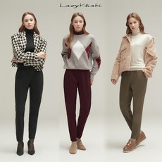 [20F/W 신상품 꿀스판 시즌3]여성 꿀스판 릴렉스 핏 본딩 팬츠 3종