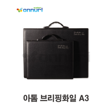 아톰 브리핑화일 A3 (A3/20매/PF307) (A3 3공O링장식 손잡이부착 내지추가가능 20P 전시회 화일 삼각 거치화일 전시용화일 영업용화일)