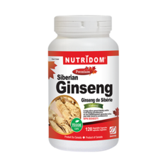 캐나다 직배송 뉴트리돔 시베리안 인삼 500 mg Nutridom Siberian Ginseng, 4개, 120정