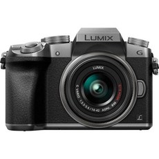 Panasonic LUMIX G7KS 4K 미러리스 카메라 16메가픽셀 디지털 카메라 14 42mm 렌즈 키트 DMCG7KS, 2) 실버 - 1442mm