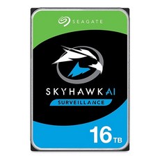 SEAGATE 시게이트 SKYHWAK 스카이호크 정품 DVR NVR 저장 보안 감시 CCTV 전용 3.5HDD SATA 16TB 7200RPM 64MB ST16000VE002, ST10000VE001 - st10000ve001