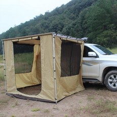 270도 어닝 어닝룸텐트 차박 도킹텐트 사이드월 차량용 사이드 어닝바 차박용 타프, 2x2m자전거주발+부잣집