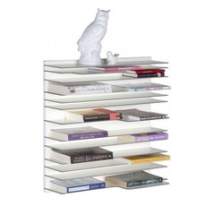 Spectrum 페이퍼월 bookshelf 북쉘프 60x60cm 화이트 연예인 벽걸이책장 인테리어 독일직구