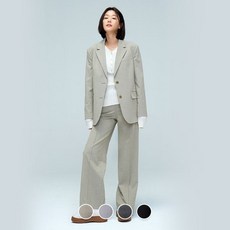 [지오다노] 412504 여 풀밴딩 와이드핏 슬랙스 05412504