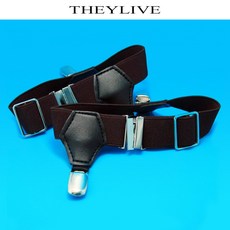 키친윙 가터벨트 THEYLIVE 면양말 겹 정장 부품 더블 헤드 오리 주둥이 단추 1맞벌이