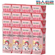 파스퇴르 바른목장 프리바이오틱스 딸기우유, 125ml, 16개