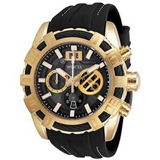 Invicta Mens Bolt Stainless Steel Quartz Watch with Silicone Strap Bl