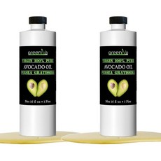 GreenIVe 100% 퓨어 아보카도 오일 냉압착 버진 100% Pure Avocado Oil Cold Pressed Virgin, 2개, 473.2ml