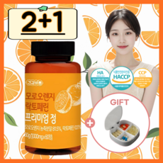 퓨어엘릭서 모로오렌지 락토페린 815mg함유 모로실 1000mg 2개월분 피쉬콜라겐 안토시아닌 헤스페리딘 다이어트, 3개, 60정