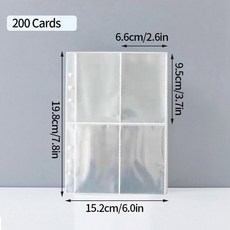 케이팝 앨범 페이지 아이돌 카드 수집 책 4 15 포켓 바인더 포토카드 내부 10 개 25, S2 4grids