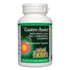 내추럴팩터스 개스트로 어시스트 매스틱검 아연 60정 (Natural Factors Gastro-Assist), 1개, undefined